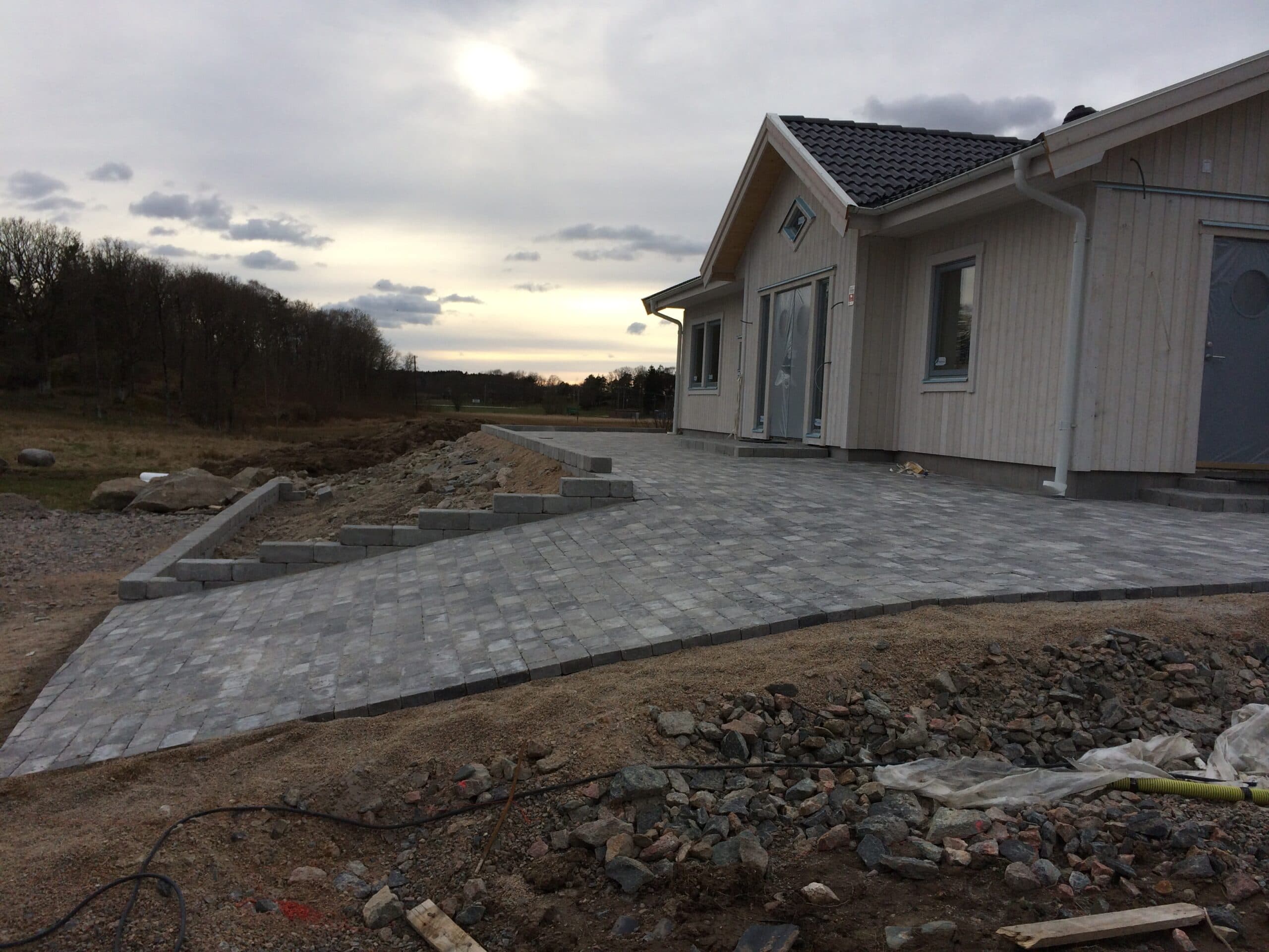 Driveway pressure washing