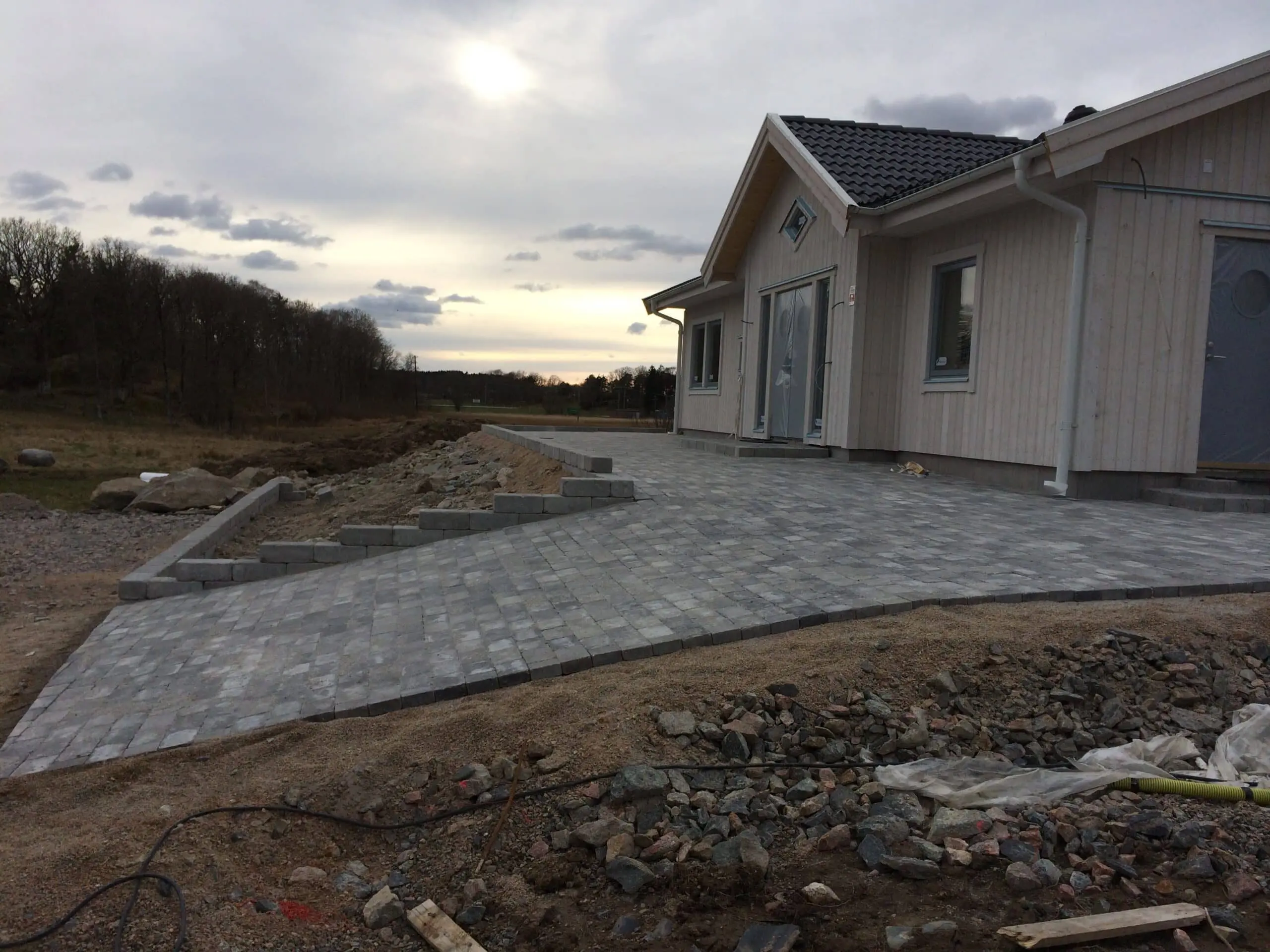 Driveway pressure washing